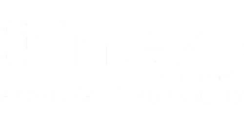 Intexo white logo